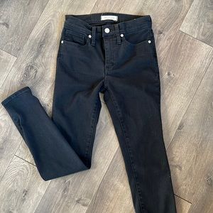 Madewell black skinny jeans 26